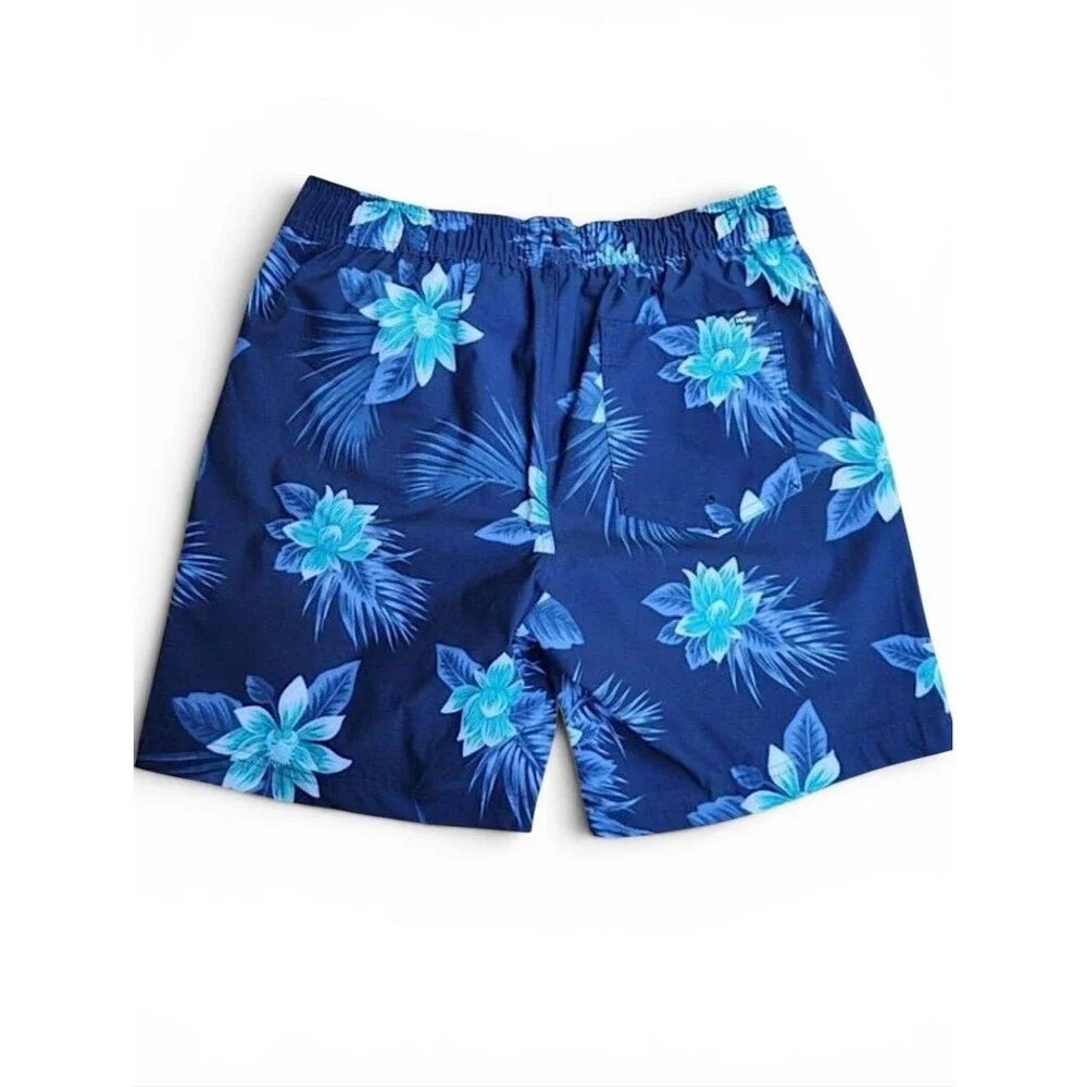 Hurley Men's Navy Hawaiian Swim Trunks Lined Shorts Size Small Tropical Summer - Picture 4 of 11